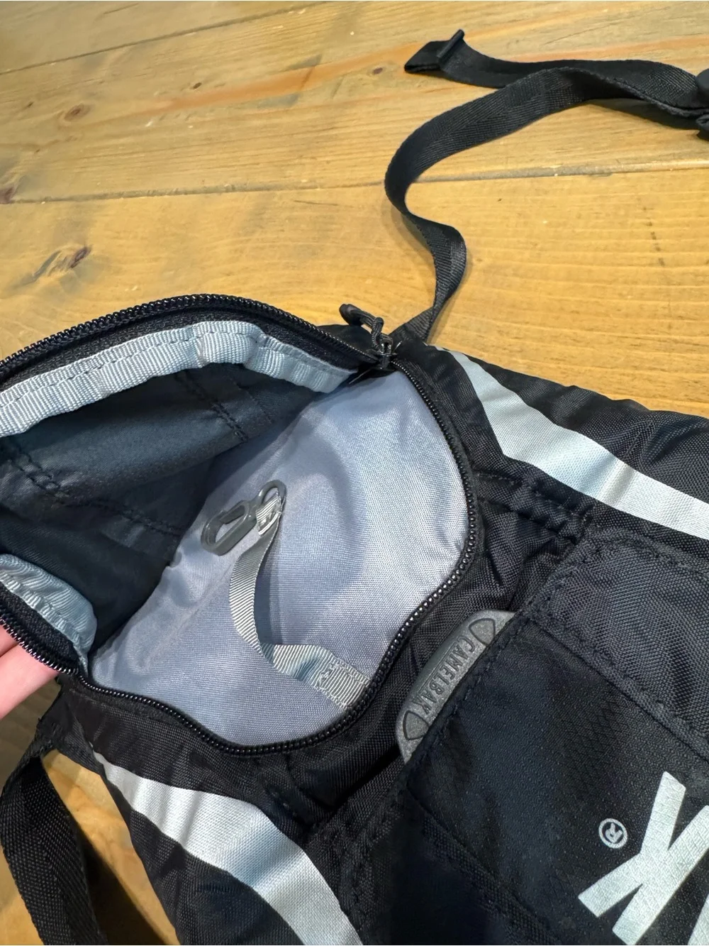 CamelBak Classic Hydration Pack — Black with Blue Tube
